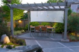 Led Dining Area Barbara Hilty Landscape Design LLC Portland, OR