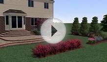 New construction 3D landscape design on golf course